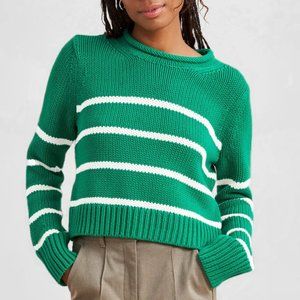La Ligne Mini Marina Sweater - Small - Kelly Green with Cream Stripes - NWT